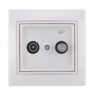 Фотография товара 'Lezard MIRA Розетка спутниковая + ТВ оконечная (SAT - TV), 701-0202-161'