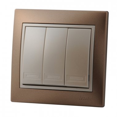 Фотография товара 'Lezard 701-3130-109 MIRA Выключатель тройной'