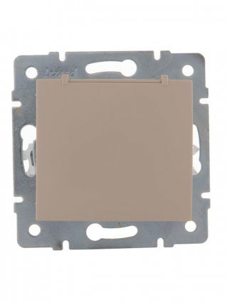 Фотография товара 'Lezard KARINA Розетка с заземлением с крышкой ПБТ, 707-0388-123B'