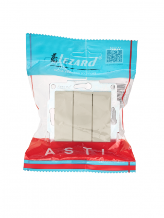 Фотография товара 'Lezard 7081-0388-109 ASTI Выключатель тройной'