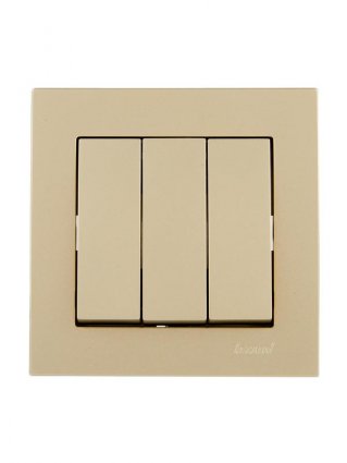 Фотография товара 'Lezard 742-3688-109 VESNA Выключатель тройной'