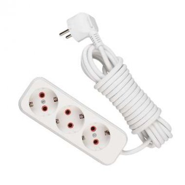 Фотография товара 'Lezard LILA Удлинитель с заземлением 3 входа 5 метров , 720-0305-301'