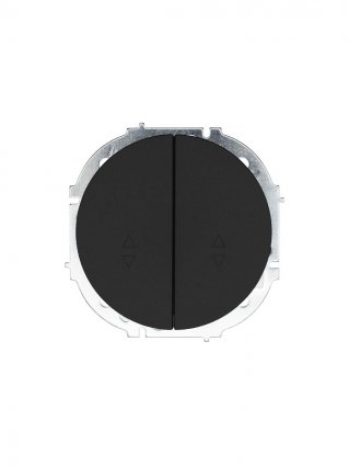 Фотография товара 'Lezard 743-4288-106 OSEN Выключатель проходной двойной чёрный бархат'