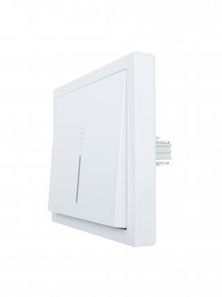 Фотография товара 'Lezard 704-0288-114QC ZIMA Выключатель проходной с подсветкой белый безвинтовой'