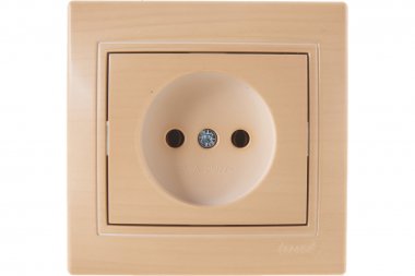 Фотография товара 'Lezard 702-4747-123 DERIY Розетка с/з с крышкой керамика ясень'