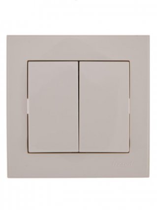 Фотография товара 'Lezard RAIN Выключатель двойной, 703-0202-101'