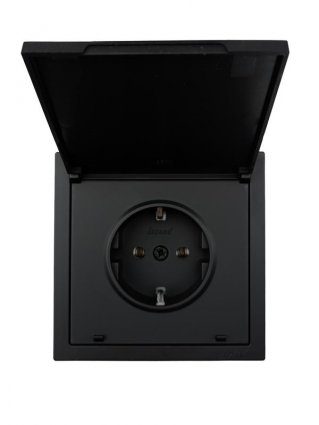 Фотография товара 'Lezard 704-4288-123BQC ZIMA Розетка с/з с крышкой ПБТ'