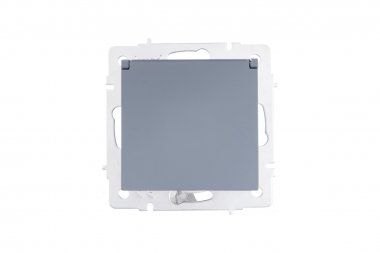 Фотография товара 'Lezard 742-3488-123 VESNA Розетка с/з с крышкой керамика'