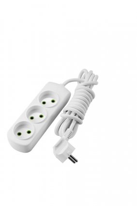 Фотография товара 'Lezard LETITIA Удлинитель с заземлением 3 входа 3 метра, 721-0303-301'