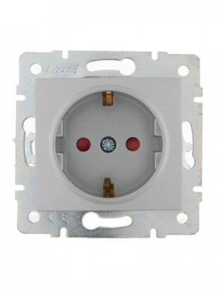 Фотография товара 'Lezard KARINA Розетка с защитой от детей керамика, 707-4388-124'