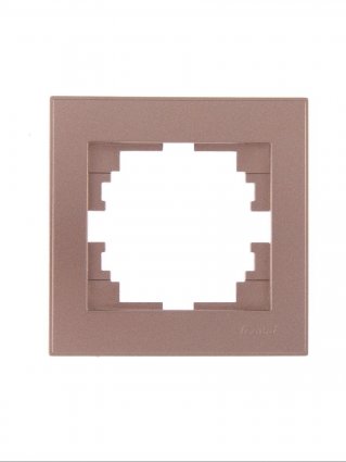 Фотография товара 'Lezard 742-6780-154 VESNA Рамка 4-ая вертикальная б/вст кофейная'