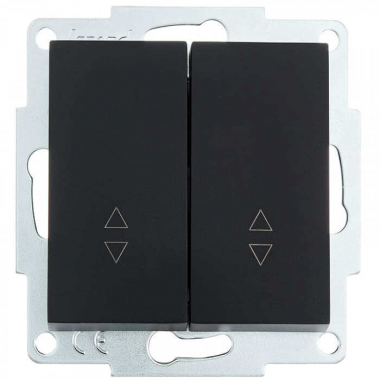 Фотография товара 'Lezard 703-4288-106 RAIN Выключатель 2-й прох-й цв. черный бархат'