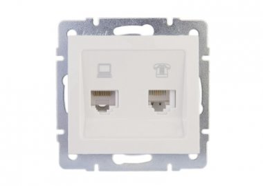 Фотография товара 'Lezard RAIN Розетка компьютерная + телефон, 703-0288-143'