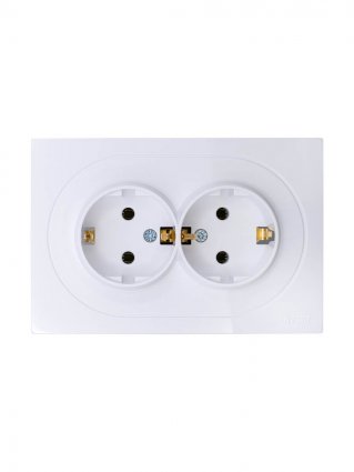 Фотография товара 'Lezard 743-0200-127B OSEN Розетка двойная с/з ПБТ'