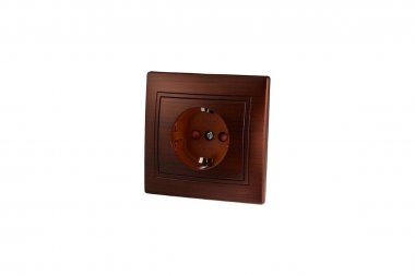 Фотография товара 'Lezard 701-0404-124 MIRA Розетка с защитой от детей керамика маун'