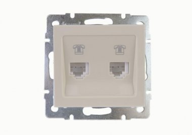 Фотография товара 'Lezard RAIN Розетка телефонная 2-ая евро, 703-0388-138'