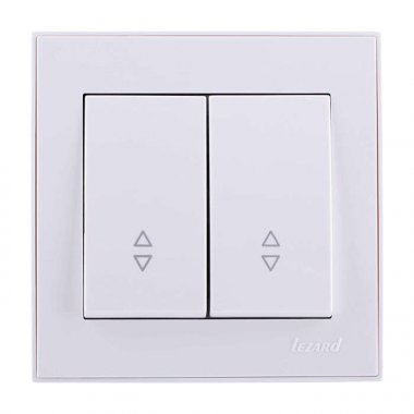 Фотография товара 'Lezard RAIN Выключатель проходной двойной, 703-0202-106'