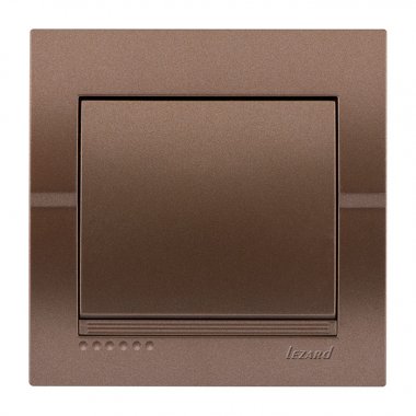 Фотография товара 'Lezard 702-3131-100 DERIY Выключатель светло-коричневый металлик'