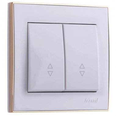 Фотография товара 'Lezard RAIN Выключатель проходной двойной, 703-0226-106'