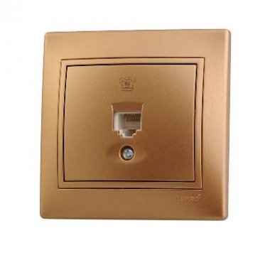 Фотография товара 'Lezard MIRA Розетка телефонная евро, 701-1313-137'