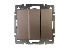 Фотография товара 'Lezard RAIN Выключатель тройной, 703-3188-109'