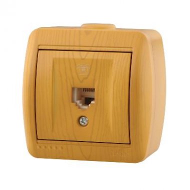 Фотография товара 'Lezard NATA Розетка телефонная евро, 710-0700-137'