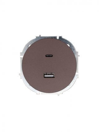 Фотография товара 'Lezard 743-7388-192TC OSEN Розетка TC+ USB разъем шоколад'