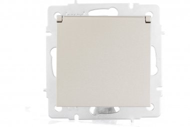 Фотография товара 'Lezard 742-3788-123 VESNA Розетка с/з с крышкой керамика'