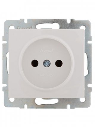 Фотография товара 'Lezard RAIN Розетка без заземления керамика, 703-0288-121'