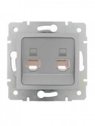 Фотография товара 'Lezard KARINA Розетка компьютер+телефон, 707-4388-143'