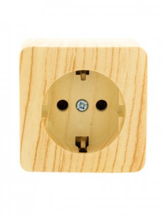 Фотография товара 'Lezard VIOLA Розетка с заземлением керамика, 751-5200-122'