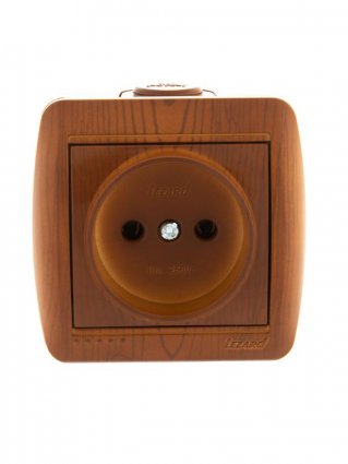 Фотография товара 'Lezard NATA Розетка без заземления керамика, 710-0800-121'