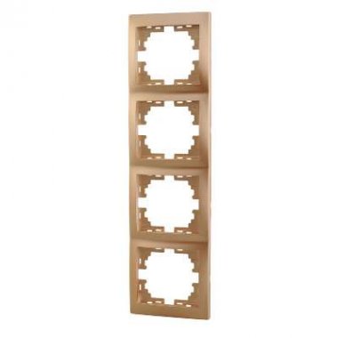 Фотография товара 'Lezard MIRA Рамка 4-ая вертикальная, 701-1300-154'