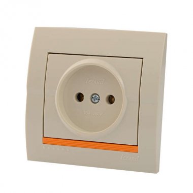Фотография товара 'Lezard DERIY Розетка без заземления, 702-0303-121B'