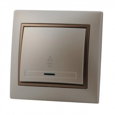 Фотография товара 'Lezard 701-3031-114 MIRA Выключатель проходной с подсветкой'