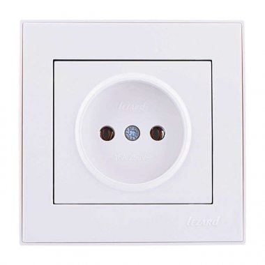 Фотография товара 'Lezard RAIN Розетка без заземления керамика, 703-0202-121'