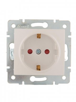 Фотография товара 'Lezard KARINA Розетка с защитой от детей керамика, 707-3088-124'