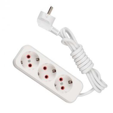 Фотография товара 'Lezard LILA Удлинитель с заземлением 3 входа 2 метра , 720-0302-301'