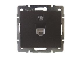 Фотография товара 'Lezard RAIN Розетка телефонная евро, 703-4188-137'