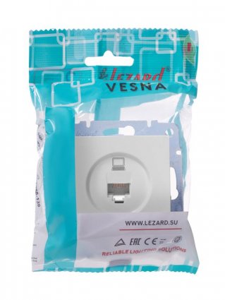 Фотография товара 'Lezard VESNA Розетка компьютерная, 742-0288-139'