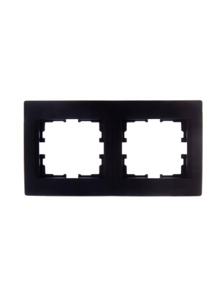 Фотография товара 'Lezard 703-4242-127 RAIN Розетка 2-я с/з керам. цв. черный бархат'