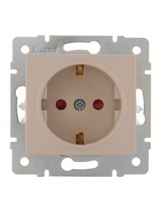 Фотография товара 'Lezard KARINA Розетка с защитой от детей керамика, 707-0388-124'