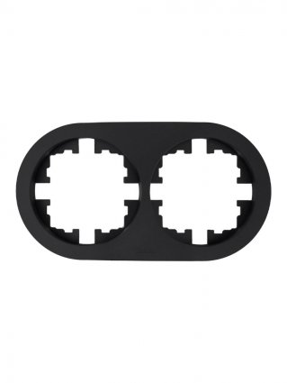 Фотография товара 'Lezard 744-4200-147 OSEN Рамка 2-ая б/вст чёрный бархат круглая'