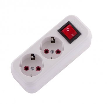 Фотография товара 'Lezard LILA Колодка с заземлением 2 входа с выключателем , 720-0200-202'