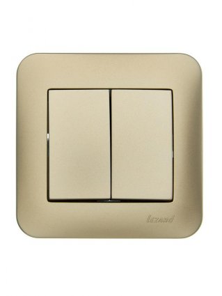 Фотография товара 'Lezard 7081-3636-101 ASTI Выключатель двойной'