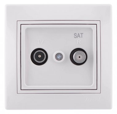 Фотография товара 'Lezard MIRA Розетка спутниковая + ТВ проходная (SAT - TV) , 701-0202-160'