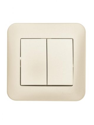 Фотография товара 'Lezard 7081-3030-101 ASTI Выключатель двойной'