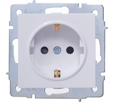 Фотография товара 'Lezard VESNA Розетка с защитой от детей ПБТ, 742-0288-124B'