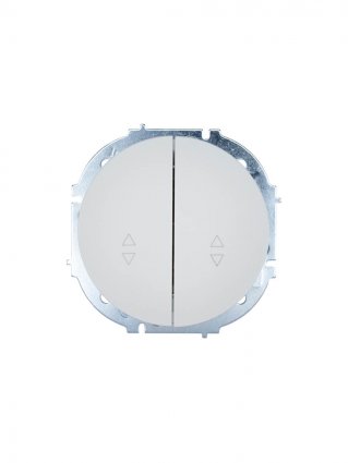 Фотография товара 'Lezard 743-0288-106 OSEN Выключатель проходной двойной белый'