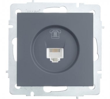 Фотография товара 'Lezard VESNA Розетка телефонная евро, 742-3488-137'